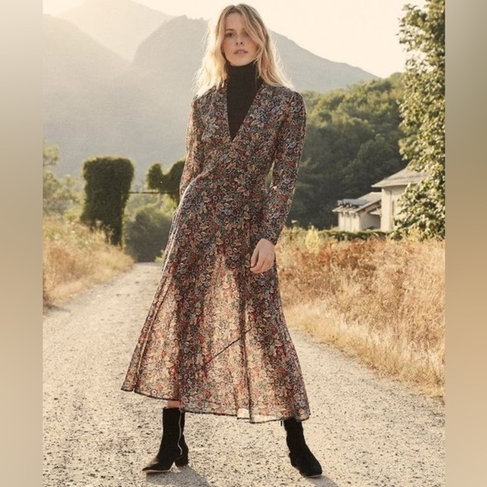 Doen Charleston Dress in Wildberry Thicket, Large